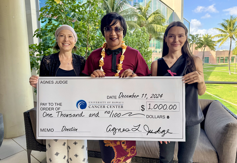 Left to right: Susan Hirano - Agnes Judge - Tawney Sablan